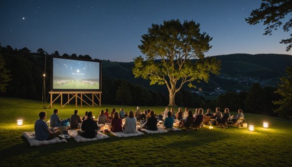 Assister aux projections en plein air sous les étoiles